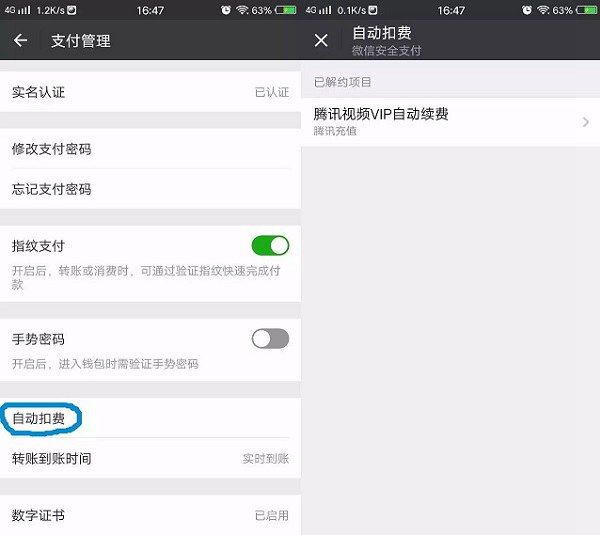 微信自动扣费怎么取消 微信自动扣费功能在哪关闭