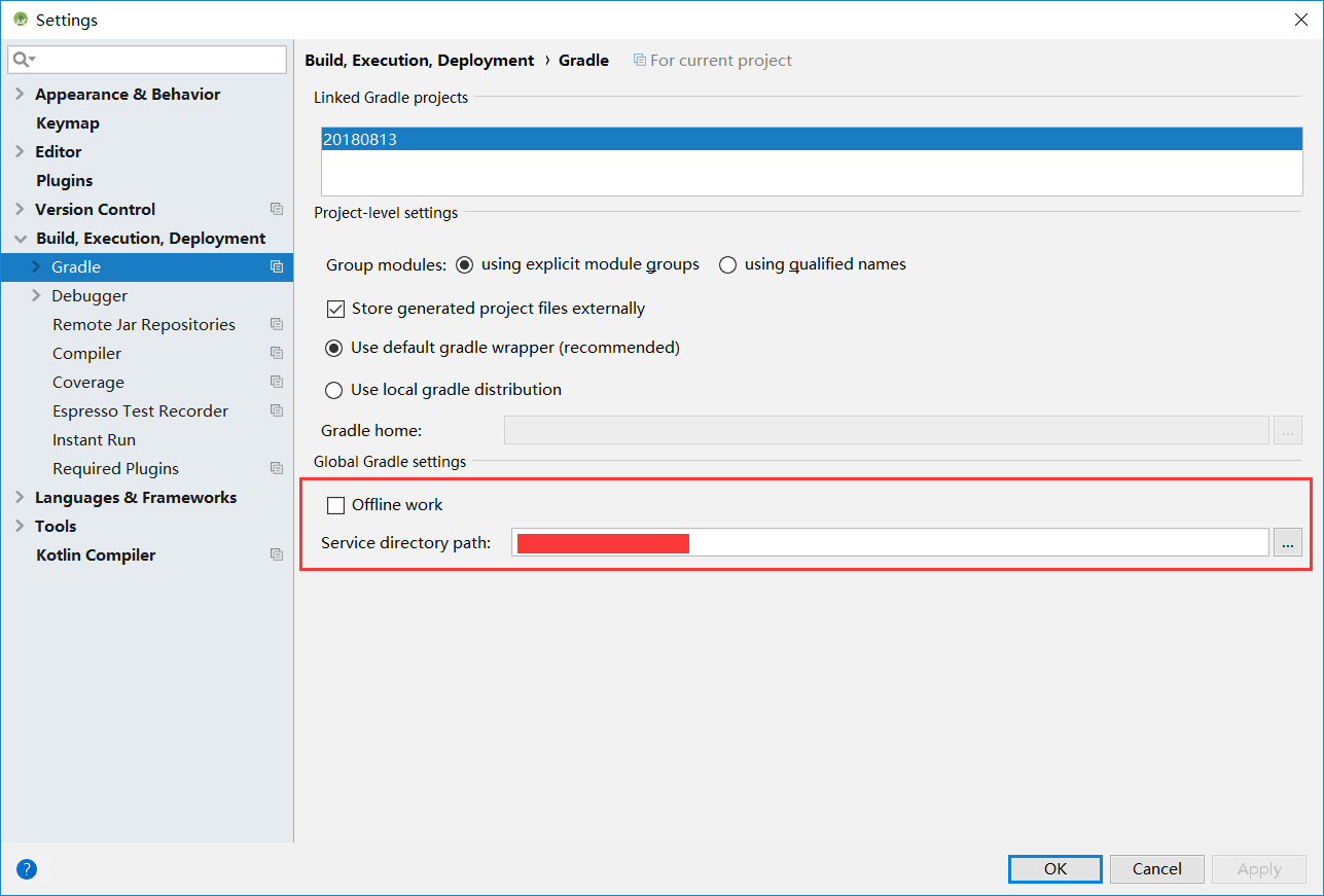Android Studio3.6设置Gradle Offline Mode的方法