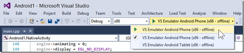 介绍 Visual Studio 的 Android 模拟器