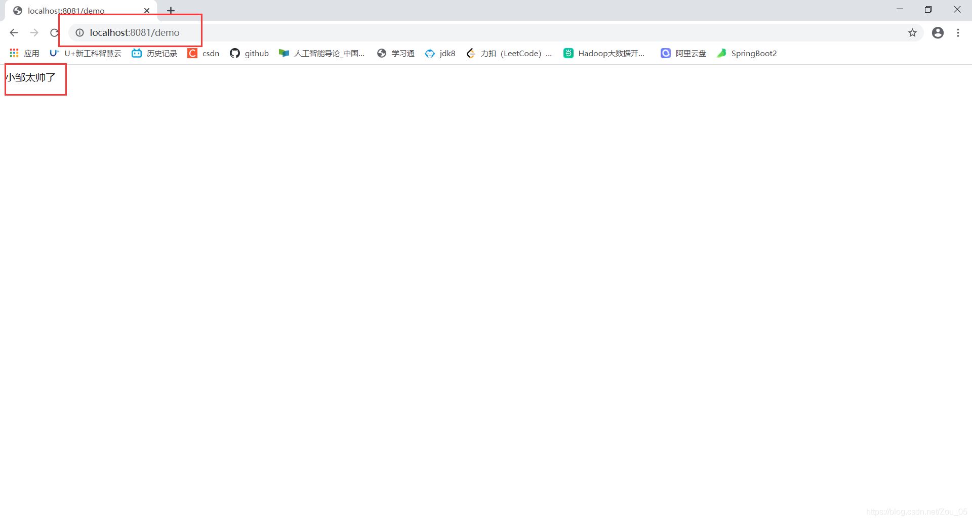 使用springboot开发的第一个web入门程序的实现