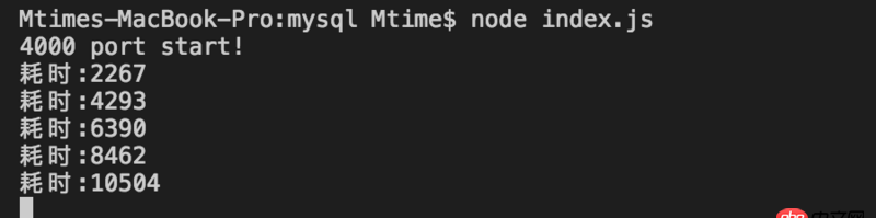 javascript - Node并发访问时与猜想的结果不致