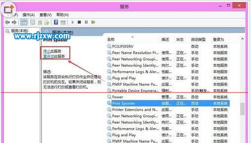 Win8怎么打开打印机服务的详细教程