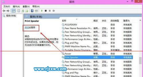 Win8怎么打开打印机服务的详细教程