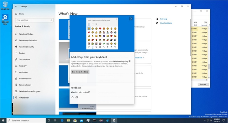 Win10 19603版本系统更新 存储设置增加用户清理建议