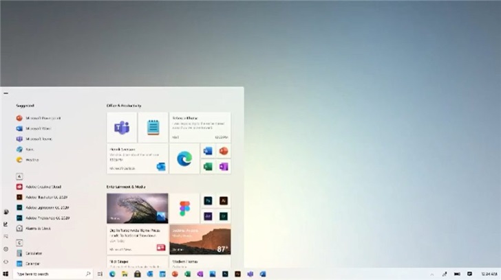 Win10系统新开始菜单文件资源管理器界面