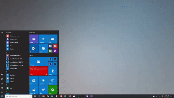Win10系统新开始菜单文件资源管理器界面