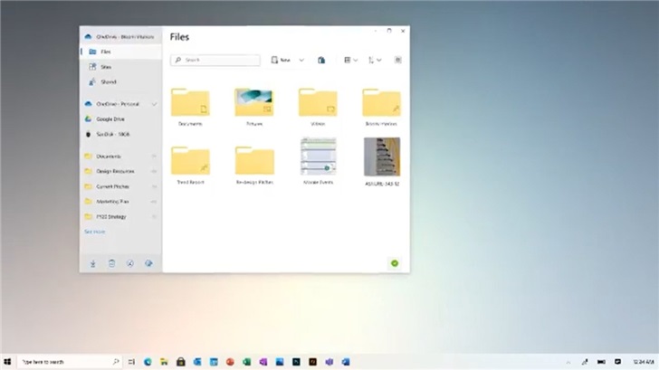 Win10系统新开始菜单文件资源管理器界面