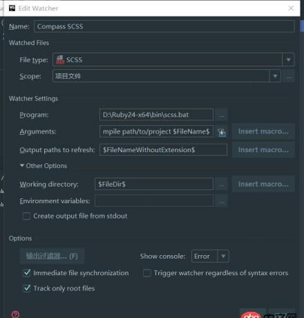 javascript - webstorm新建scss文件时报错
