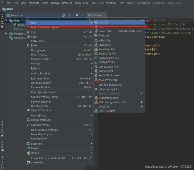 springboot+idea+maven 多模块项目搭建的详细过程（连接数据库进行测试）