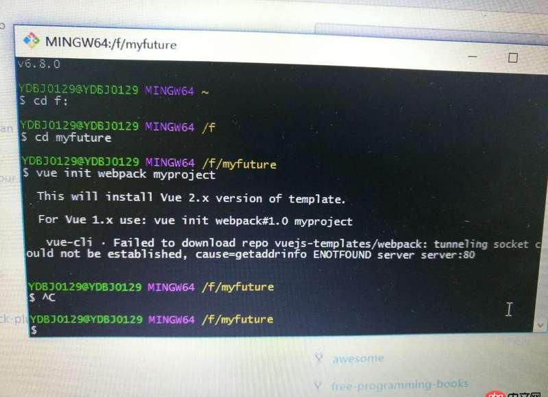 node.js - vue-cli构建报错。。。生成不了模板，求解~！！