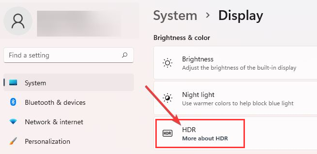 Windows11设置HDR视频显示步骤介绍