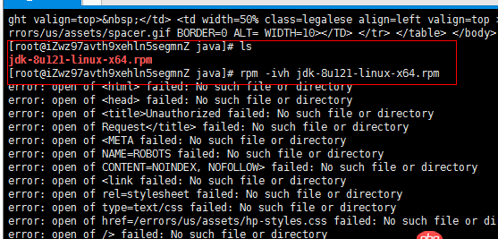 linux - CentOS安装java环境报错,rpm包安装不成功?