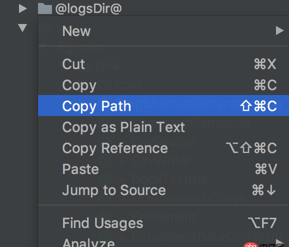 java - IDEA和webstorm怎么查看文件的properties我想文件的相对路径和绝对路径？