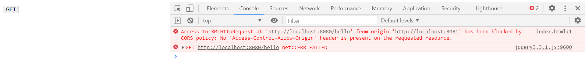 Spring Boot 通过CORS实现跨域问题