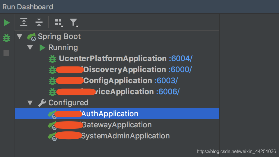 在idea中显示springboot面板的方法