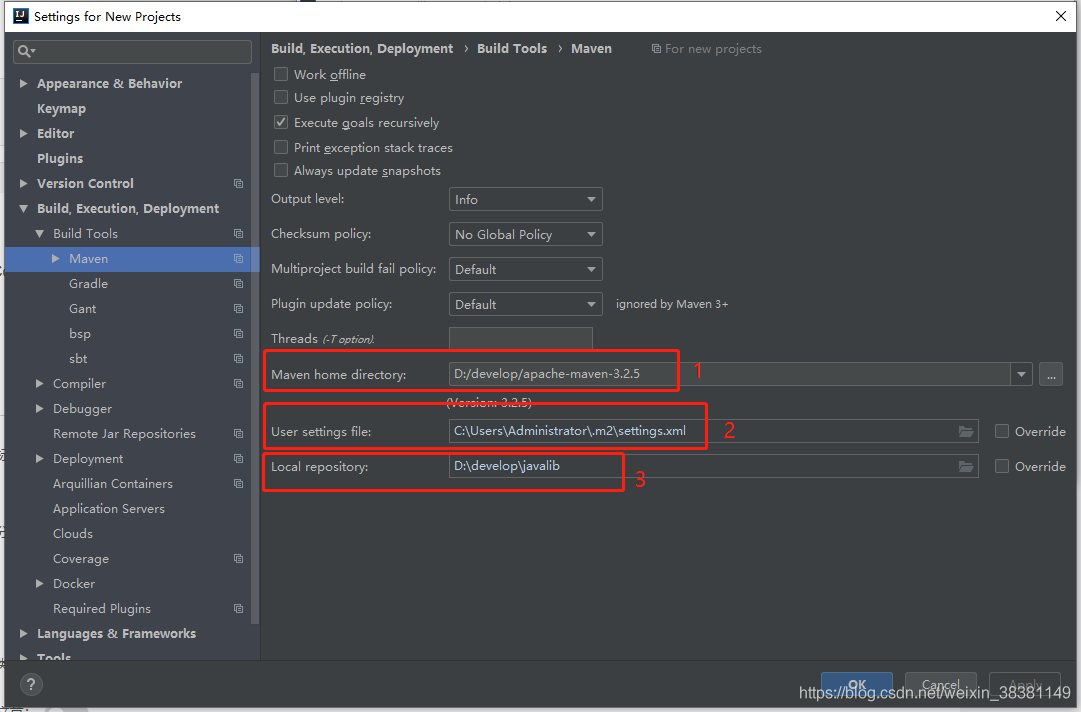 IDEA配置java开发环境(maven、gradle、tomcat)