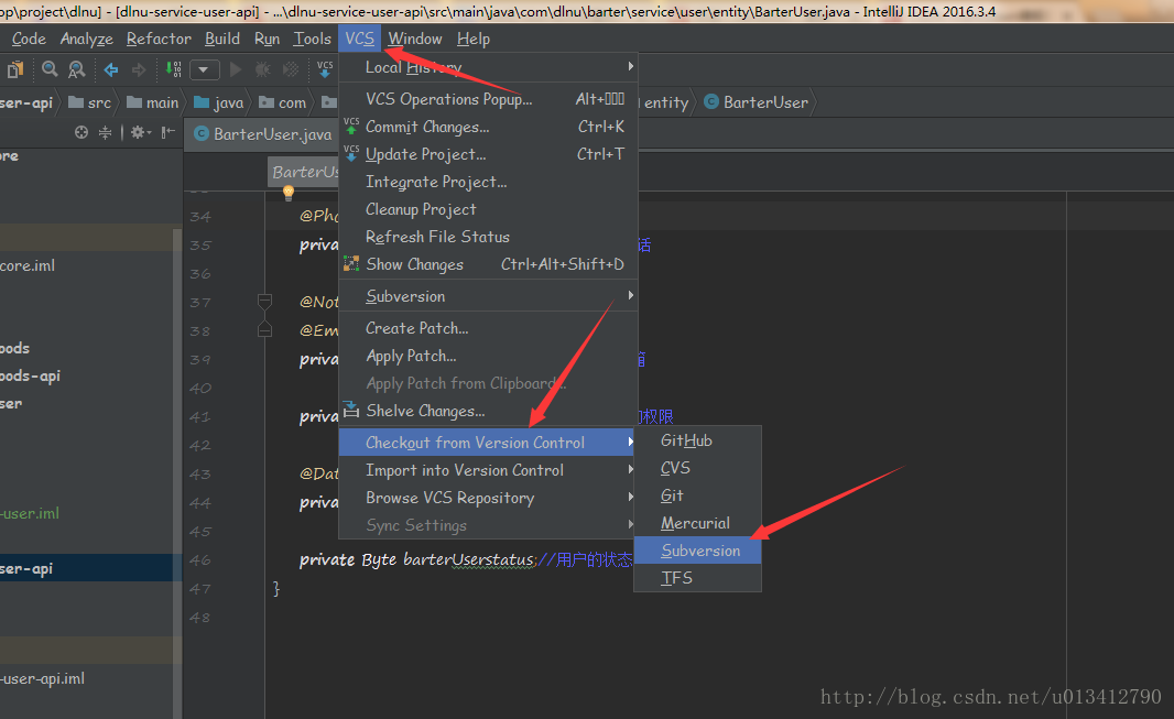 IntelliJ IDEA下的SVN使用(傻瓜式教学)