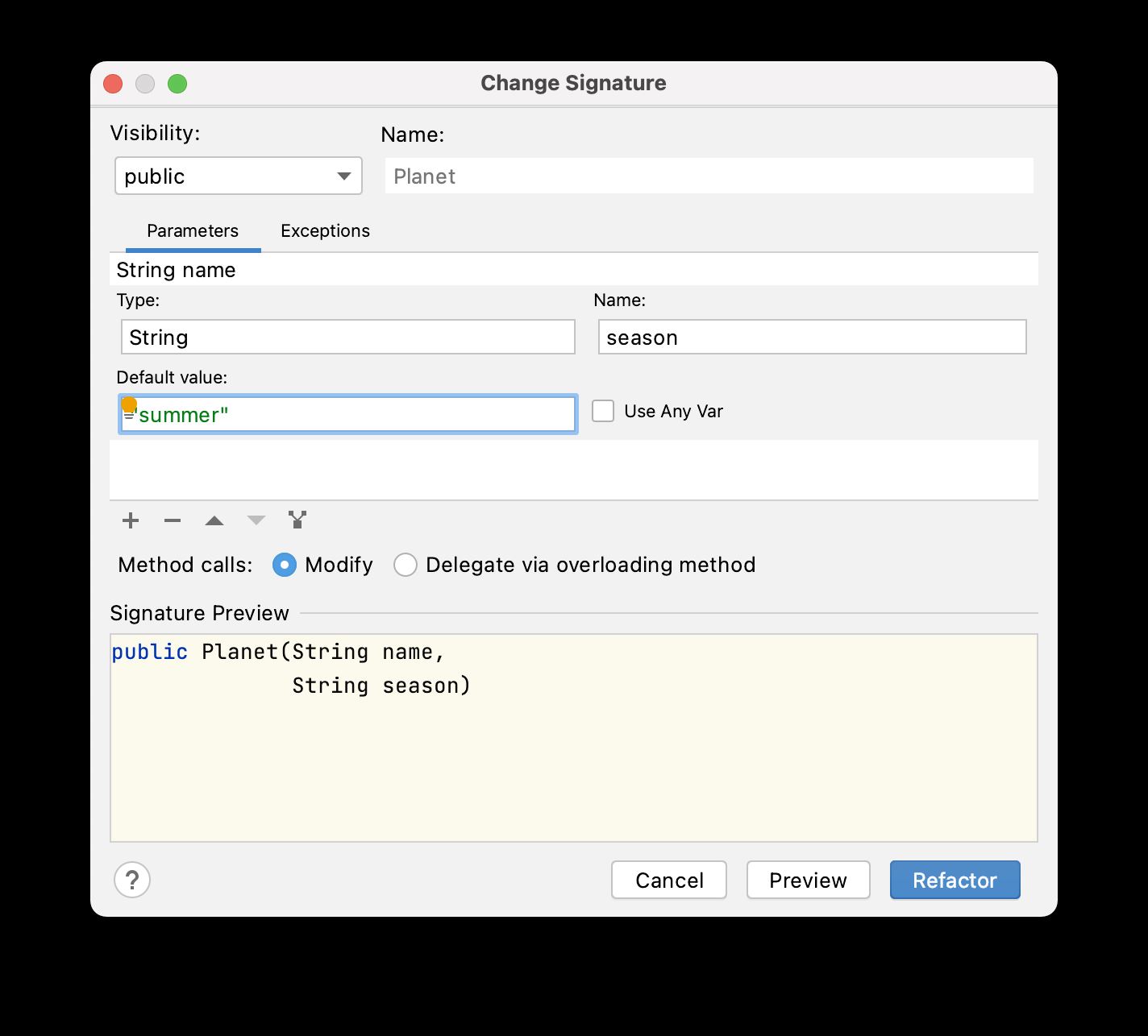 IntelliJ IDEA 2020.3通过重命名内联重构代码
