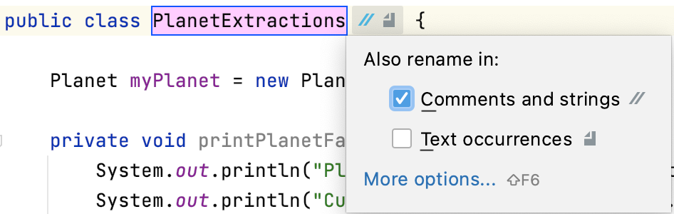 IntelliJ IDEA 2020.3通过重命名内联重构代码