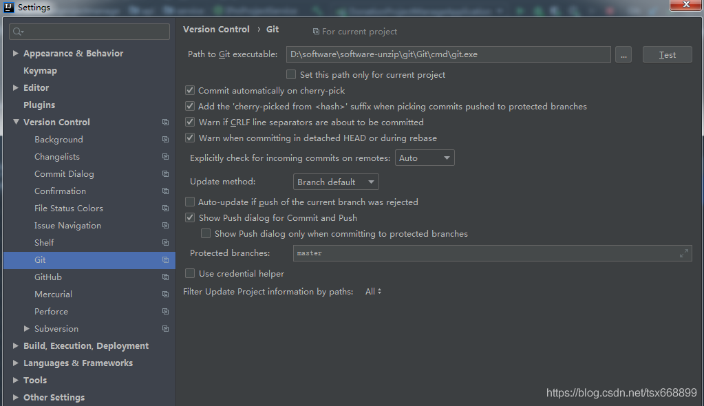 解决idea 拉取代码出现的 “ Сannot Run Git Cannot identify version of git executable: no response“的问题