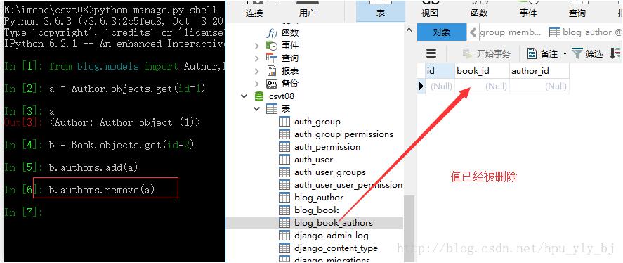 Django 多对多字段的更新和插入数据实例