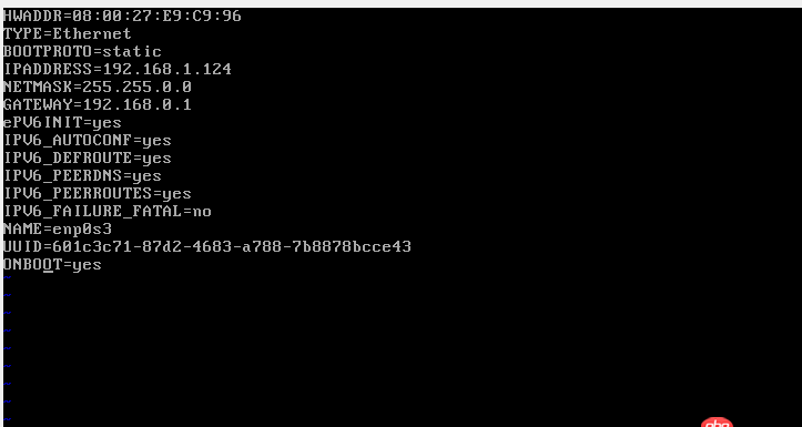 linux静态ip不生效