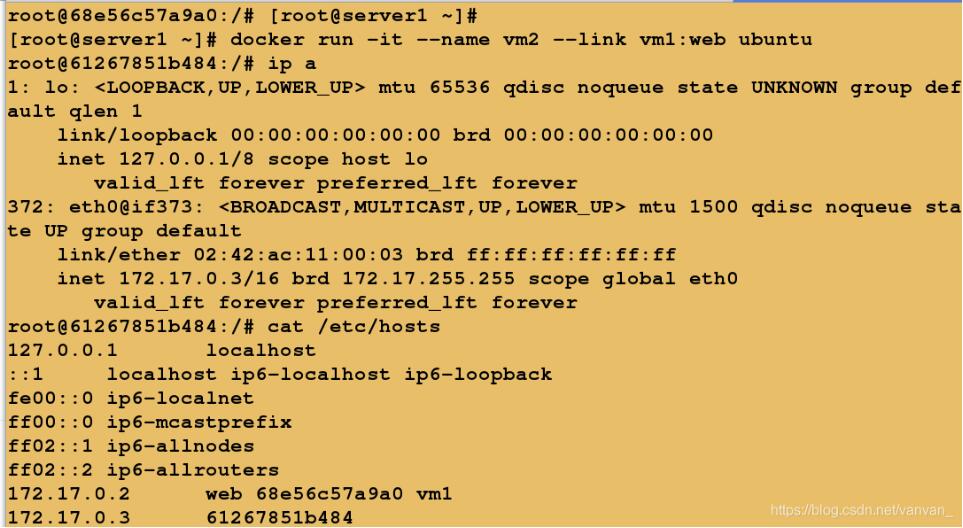 Docker容器间通信与外网通信的操作