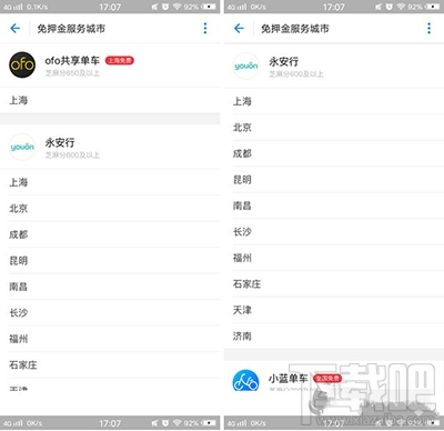 支付宝怎么用信用骑行？