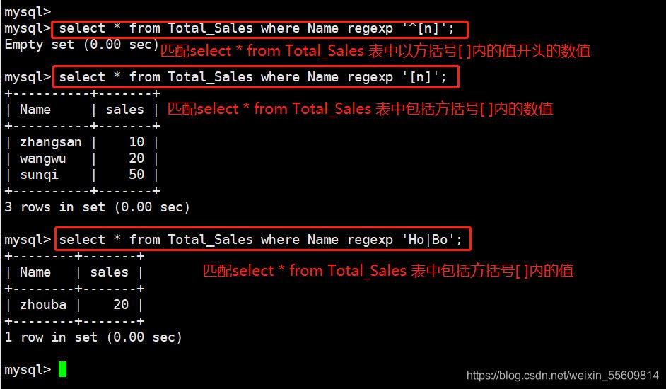 MySQL一些常用高级SQL语句