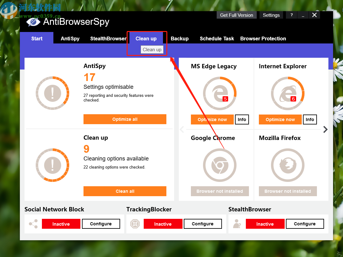 antibrowserspy清理垃圾文件的方法步骤