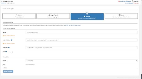 使用portainer连接远程docker的教程