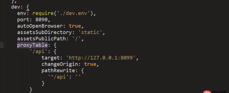 node.js - 在设置跨域的时候，proxyTable报错误 ？