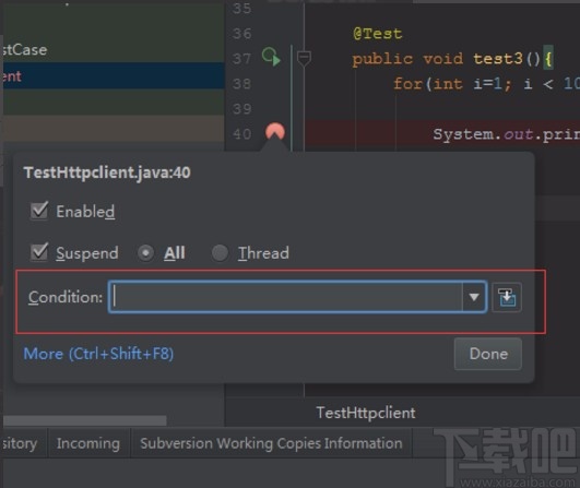 IntelliJ IDEA设置条件断点的方法步骤