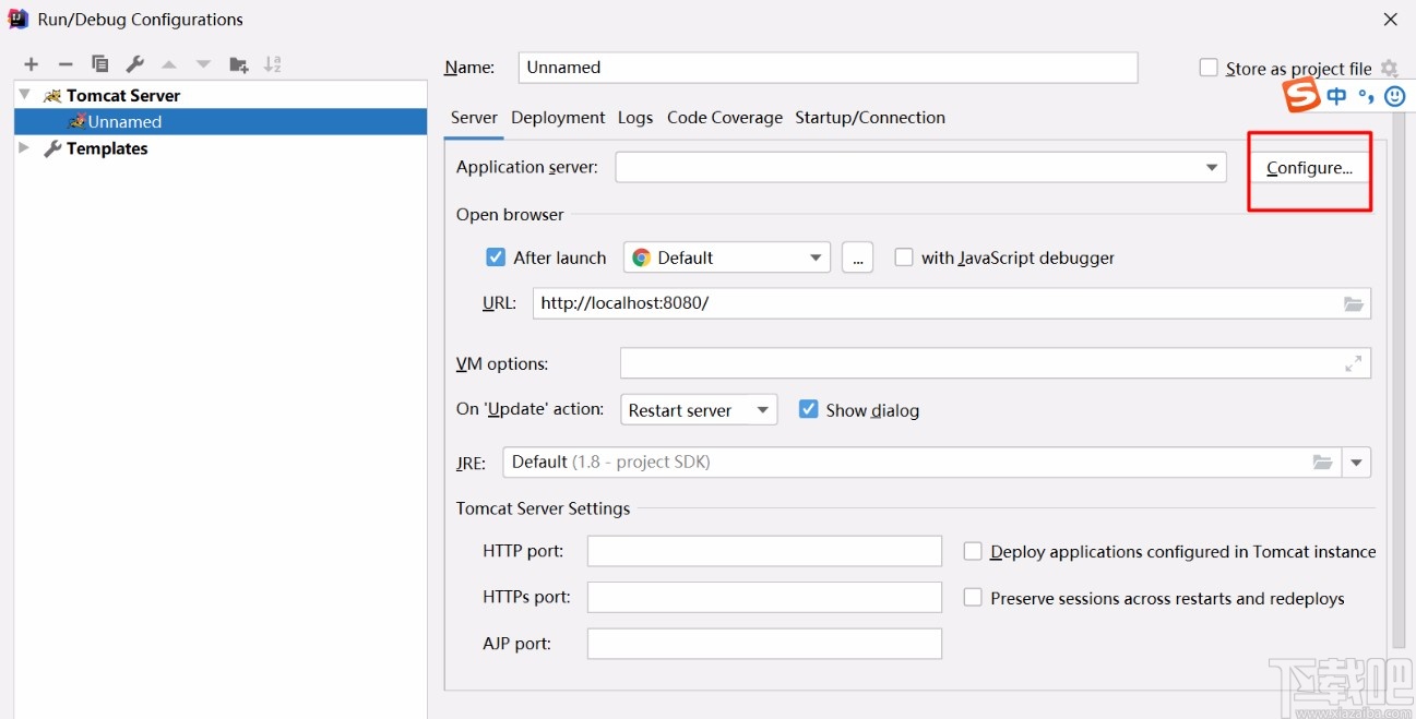 IntelliJ IDEA配置Tomcat服务器的方法