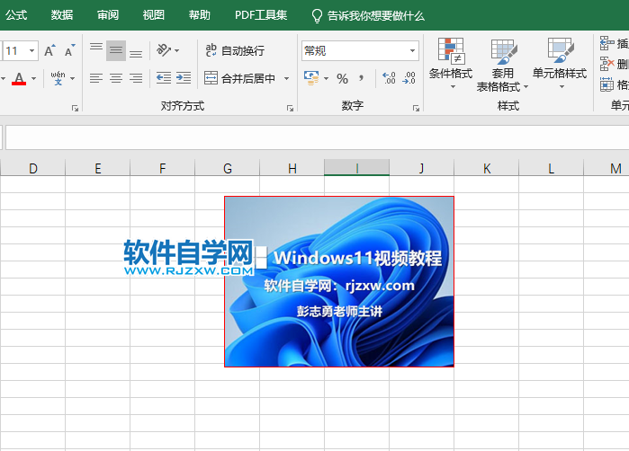 EXCEL2019怎么给图片边框加粗