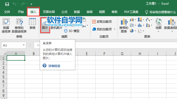 EXCEL2019怎么插入图片