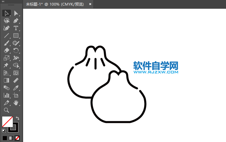 ai怎么绘制包子的卡通图