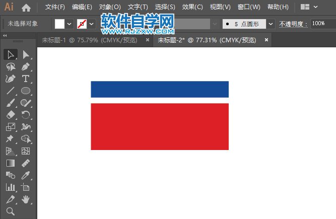 ai怎么绘制朝鲜国旗