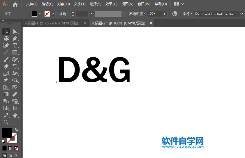 ai怎么设计杜嘉班纳的LOGO