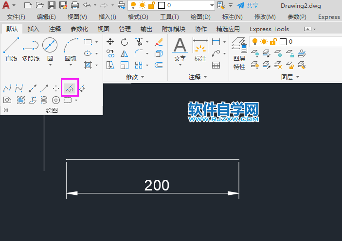 cad直线分段怎么分