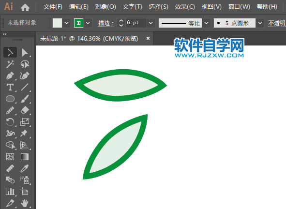 ai怎么画橄榄水果图案