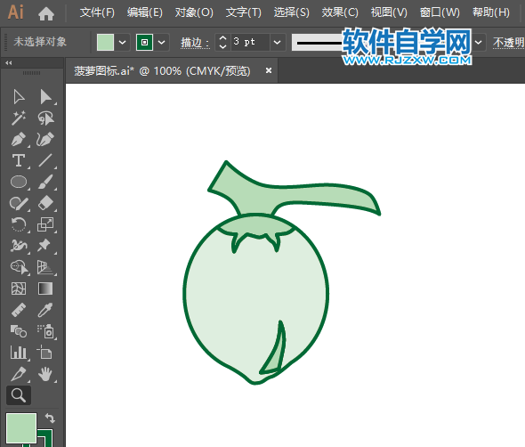 ai怎么画椰子图标