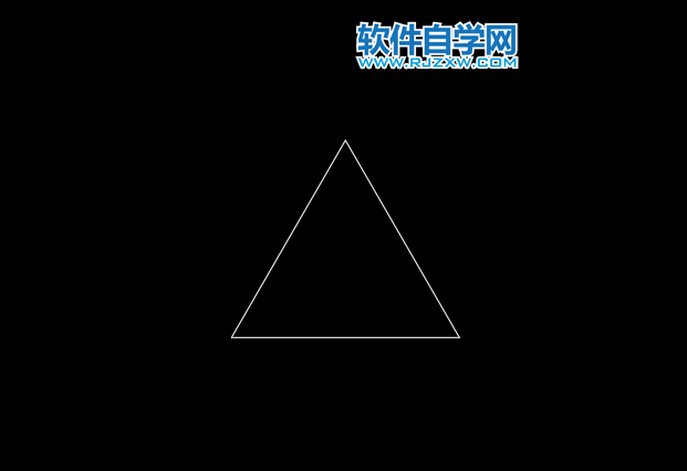 CAD绘制等腰三角形的方法