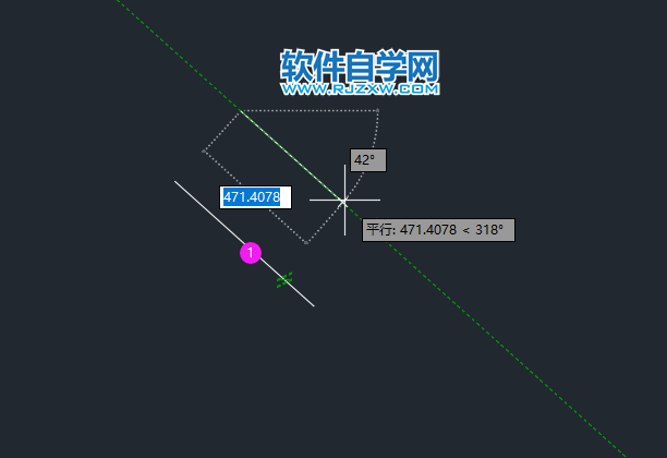 CAD中怎么找平行关系