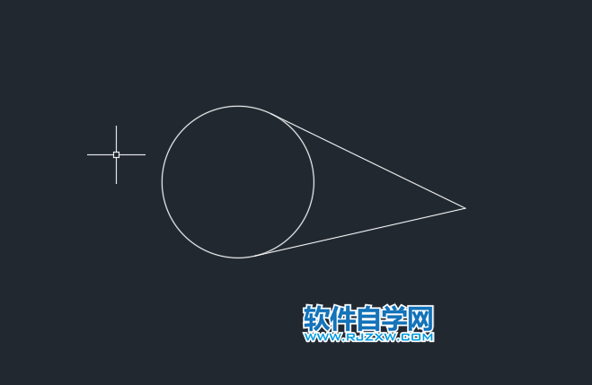 CAD中怎么找切点