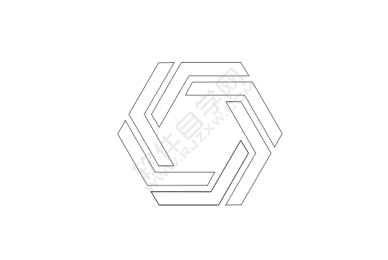 CDR设计一个L六边形的LOGO
