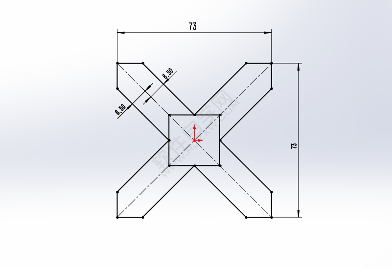 利用solidworks矩形工具画草图练习