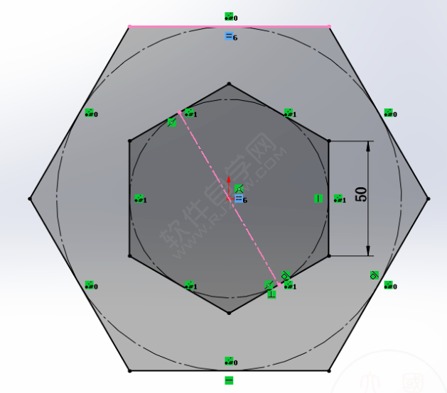 SolidWorks六边面立方体的画法