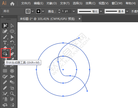 ai里面的形状生成器怎么用