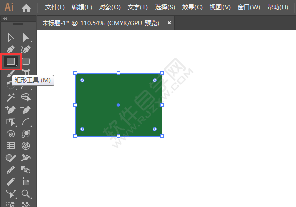 ai矩形圆角怎么调出来